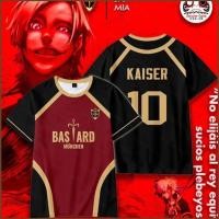 ราคา DC2 BLUE LOCK 220g ผ้าฝ้ายเสื้อยืด KAISER BARCHA jersey เสื้อยืดอะนิเมะแขนสั้นด้านบน (53364975163)