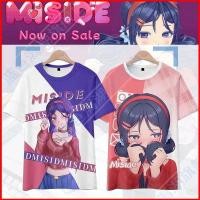 ราคา DC2 Miside สไตล์เกมคอสเพลย์ผ้ากราฟิกเต็มฤดูร้อนเสื้อยืดอะนิเมะแขนสั้นด้านบน (44616287895)