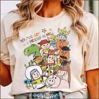ราคา DC2 Toy Story 5 เสื้อยืดนุ่มสบาย Woody Buzz Lightyear Slinky Dog Tee (46464990810)