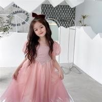 ราคา จํากัดเวลา เซคคิล ชุดเจ้าหญิงเด็กผู้หญิงลายเอลซ่าสีชมพูประดับด้วยเลื่อมแขนสั้นชุดยาวน่ารักฤดูร้อน 2026 (56065360521)