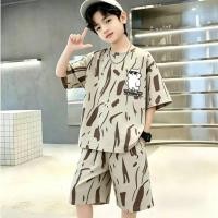 ราคา สวมใส่น่ารัก ชุดสูทแขนสั้นเด็กชายกีฬาหล่อกลางเด็กใหญ่ฤดูร้อน 2026 (51866158260)