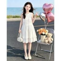 ราคา สวมใส่น่ารัก สาวชุดลูกไม้สีขาวลูกไม้สีขาวออกแบบเวอร์ชั่นเกาหลีน่ารักดูดีกลางเด็กใหญ่ฤดูร้อน 2026 (50765500872)