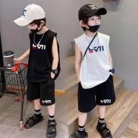 ราคา เด็กต้องมี ชายแขนกุดชุดฤดูร้อนสองชิ้นเวอร์ชั่นเกาหลีสบายหล่อกลางเด็กใหญ่ฤดูร้อน 2026 (44665533712)