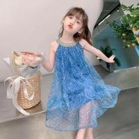 ราคา เด็กต้องมี Girls Halter Neck Sling Gauze Princess Dress Sweet Summer 2026 (56665900029)