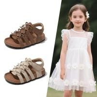 ราคา เด็ก All Match รองเท้าแตะเด็กผู้หญิงหนังไมโครไฟเบอร์เปิดนิ้วเท้า Soft Sole Hollow ฤดูร้อน 2026 (49066368092)