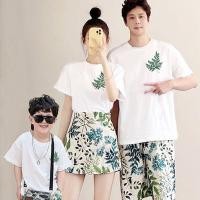 ราคา เด็ก ทั้งหมด จับคู่ พ่อแม่และลูกสวมครอบครัวสามและสี่เสื้อยืดแขนสั้นแฟชั่นระดับไฮเอนด์ฤดูร้อน 20 (50615893384)