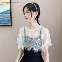 ราคา ไทย แฟชั่นผู้หญิงผ้าพันคอลูกไม้ลูกไม้ผ้าคลุมไหล่เสื้อสีขาวไหล่ผ้าพันคอปกปลอมเคปฤดูใบไม้ผลิฤดูใบไม้ร่วง (40482497266)