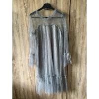 ราคา ชุดเดรสแฟชั่น ผ้ามุ้งสีเทาทรงเจ้าหญิง (50866052084)
