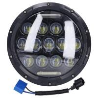 ราคา 商城 7in 12V LED ไฟหน้ารถจักรยานยนต์ 6000K 3000LM ไฟหน้ากันน้ํา Universal (52101788521)