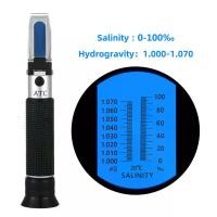 ราคา มือถือ 0 100 ความเค็ม Aquarium ATC Refractometer 1 000 1 070SG ความเค็มน้ําทะเล Salinometer สําหรับ Aquarium ใหม่ (56763846641)