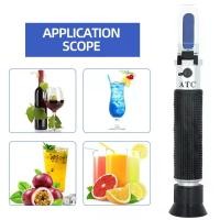 ราคา มือถือ Brix Sugar Refractometer 0 10 Sugar Refractometer ATC เครื่องทดสอบเนื้อหาน้ําตาลเข้มข้นต่ําความแม่นยํา 0 1 ใหม่ (50913846528)