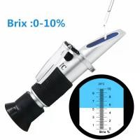 ราคา Handheld Low Sugar Refractometer 0 10 Brix Optical Refractometer ผลไม้ ผักน้ําผลไม้ Low Sugar เครื่องดื่มทดสอบ ATC ใหม่ (50913846526)