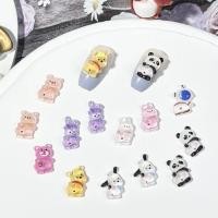 ราคา 50 ชิ้นเล็บการ์ตูนซีรีส์หมีแพนด้าหมีเรซิ่นเล็บศิลปะ DIY Charms ตกแต่งใหม่ (48662969876)