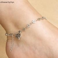 ราคา Cod สร้อยข้อเท้าลูกปัดเงินสำหรับผู้หญิงกำไลข้อเท้าเท้าเปล่าเครื่องประดับเท้าชายหาดใหม่ (54861708192)