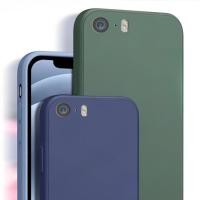 ราคา สําหรับ iPhone SE 5S 5 2016 เคสโทรศัพท์ซิลิโคนเหลวทรงสี่เหลี่ยมฝาครอบป้องกันเคส (49611759672)