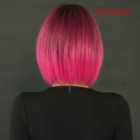 ราคา ดารอน สั้นตรงสีชมพูบ๊อบวิกผม สังเคราะห์คอสเพลย์ฮาโลวีนแต่งตัววิกผม อินเทรนด์ที่มีรากมืดต่อผม14นิ้ว โอ เอ็มเบร กุหลาบสีแดงวิกทุกวันพรรคใช (57114178692)