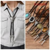 ราคา ดารอน สร้อยคอเทอร์ควอยซ์ โลหะยาวลดลงคาวบอยตะวันตกสไตล์สร้อยคอ บุคลิกภาพเครื่องประดับอุปกรณ์วินเทจเงินคาวบอยผูกผู้หญิง (53314077725)