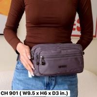 ราคา LINGKY CH 901 กระเป๋าคาดเอว คาดอก ผ้าไนลอนพรีเมียมอย่างดี 6 ซิป ช่องเยอะ ไซส์ 9 5 นิ้ว สายปรับได้ถึง 48 นิ้ว (45811175518)