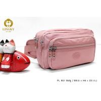 ราคา PL กระเป๋าคาดเอว ผ้าร่มลายย่น เป็นผ้าร่มรุ่นใหม่ที่่เบามาก ขนาดยาว 9 5 นิ้ว มีช่องซิป 6 ซิป ทรงสปอร์ตสวยเท่ห์ PL 901 (23766034819)