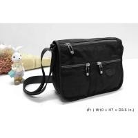 ราคา PY กระเป๋าสะพายข้าง ผ้าร่มลายย่น ผ้าร่มรุ่นใหม่ มีน้ำหนักเบาและกันน้ำได้ 100 มีซิป 5ซิป แบบซ่อนซิป ขนาด10 PY 1541 (8670324445)