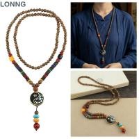 ราคา LONNG เนปาลสร้อยคอ Handmade Mala ไม้ลูกปัดจี้สร้อยคอ Boho ชาติพันธุ์เครื่องประดับ Vintage ชาติพันธุ์เครื่องประดับ (46814976588)