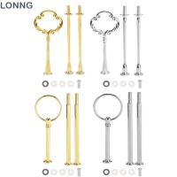 ราคา LONNG ที่วางเค้ก ขาตั้งจานเค้ก 3 ชั้น 2 ชั้น ฮาร์ดแวร์โลหะผสมสังกะสีที่ใส่คัพเค้กเค้กงานแต่งงาน (51115915185)