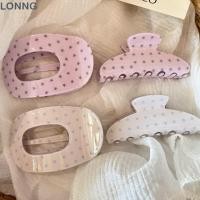 ราคา LONNG กิ๊บติดผม กิ๊บติดผมแบนรูปไข่สีชมพูสีฟ้า Hollow Star Hair Barrettes Headwear (50165159159)