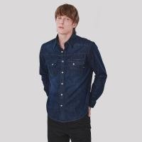 ราคา John Henry เสื้อเชิ้ตผู้ชายแขนยาว ทรงเข้ารูป รุ่น JH F425MSLSM12 สียีนส์เข้ม (40476082219)