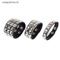 ราคา TH Fashion Unique Rivet Stud Wide Cuff Punk Gothic Ro Unisex กําไลข้อมือสร้อยข้อมือผู้ชายเครื่องประดับ (57666473228)