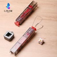 ราคา LAKAM Keycaps Puller ถอดและเปลี่ยนสวิตช์มัลติฟังก์ชั่น Puller เครื่องมือถอดชิ้นส่วน 2 in 1 คีย์บอร์ดเครื่องกลเครื่องมือ (55116324648)