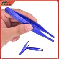 ราคา BHTH 10 ชิ้นทิ้งทางการแพทย์ First Aid Tweezer แหนบพลาสติกขนาดเล็กสีฟ้า (57966400605)