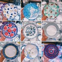 ราคา จานเซรามิก 8 นิ้ว จานข้าว จานอาหาร ลายเยอะ จานสวยๆ ทำจากเซรามิคเนื้อดี เข้าไมโครเวฟได้ (56962836233)