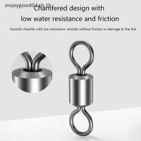 ราคา EDTH 100 ชิ้นหมุนตกปลาสแตนเลส Rolling Barrel Swivels Fishing Line Connector Micro Swivel Fishing Lure Solid Ring Swivel (57561129017)