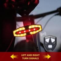 ราคา EDTH ไฟเลี้ยวจักรยานด้านหลัง USB ชาร์จจักรยานเสือหมอบ LED กันน้ํารีโมทคอนโทรลไร้สายไฟท้ายขี่จักรยาน (56566160321)