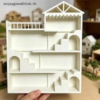 ราคา EDTH Multi Layer บันได Villa ชั้นวางจอแสดงผลสีขาว Mini House ฉากเก็บ Ra สําหรับขนาดเล็ก Trinket Storage Desktop Doll Scene Display (45316338529)