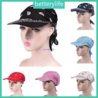 ราคา BTF ผู้หญิง Unisex Visor Pre ติดตั้งผ้าพันคอ Turban หมวก Boho Paisley ดอกไม้พิมพ์ Tie (55114079597)