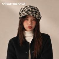 ราคา MISMEMO เวอร์ชั่นเกาหลีลายสก๊อตย้อนยุคเรียบง่ายหมวกถังหญิงฤดูใบไม้ร่วงสไตล์กระโหลกขนาดเล็กดัดผมหมวกขี่ม้า (52916202817)