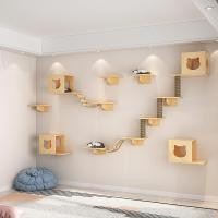 ราคา รังแมวติดผนัง กล่องแมวติดผนัง กล่องแมวติดผนัง DIY ขายแยกชิ้น สะพานเชือก แท่นกระโดด บ้านแมว (43319712478)
