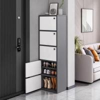 ราคา ME ตู้รองเท้า ตู้วางรองเท้า อเนกประสงค์พร้อมประตูตู้ วางของได้ Shoe Rack Cabinet ที่เก็บข้อมูลหลายชั้น ชั้นวางรองเท้า (28014098346)