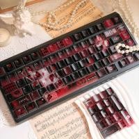 ราคา work egg keycaps keycap Long Cheng Lost Alice Keycap 119 Key Fog โปร่งแสงโรงงานเดิม Highly Adapted Mechanical Keyboard Keycap hi75 (41283761979)