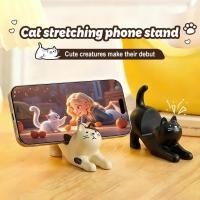 ราคา ที่วางโทรศัพท์รูปแมวน่ารัก สำหรับยืดหดได้ ของตกแต่งโต๊ะทำงานสุดน่ารักและสไตล์ผู้หญิง (45463628116)
