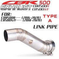 ราคา Slip on สําหรับ CB400 CBR400 CB500F CB500X CBR500 CBR500R 2012 2015 2016 2022 รถจักรยานยนต์ไอเสีย Escape mid Link ท่อ 51 มม ท่อไอเสีย (43851435198)