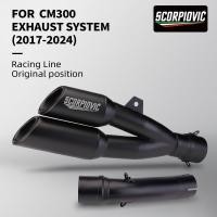 ราคา สําหรับHONDA Rebel 500 300 CM500 CM300 CMX500 CMX300 2017 2023 ท่อไอเสียรถจักรยานยนต์ 51MM Muffler DB Killer Escape Moto (42808447689)