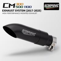 ราคา รถจักรยานยนต์ท่อไอเสียท่อ w DB Killer เหล็กสั้นปลายท่อไอเสียสําหรับ Honda Rebel CMX 300 500 CMX300 CMX500 2017 2022 (43325802618)