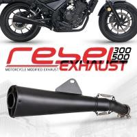 ราคา เหมาะสําหรับ REBEL300500 ซม500การปรับเปลี่ยนรถจักรยานยนต์เรเบลสีดําไซโคลนท่อไอเสียการปรับเปลี่ยนตรงขึ้น (44953703209)