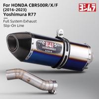 ราคา ท่อไอเสียรถจักรยานยนต์เหมาะสําหรับ cbr500r CB500F CB500X ดัดแปลง Yoshimura R77 ท่อไอเสียตรง 2016 2023 (40408364270)
