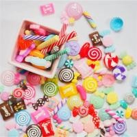 ราคา trysingoin 10 ชิ้น DIY เคสโทรศัพท์ตกแต่งงานฝีมือ Miniature เรซิ่น Lollipop Candy ตุ๊กตาอาหารซัพพลาย TH (46515972930)