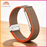 ราคา ฝน สร้อยข้อมือสายนาฬิกาไนลอนแบบนุ่มสําหรับสายรัดข้อมือกีฬาทอ Google Fitbit Air (49716268952)