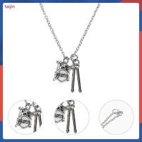 ราคา 2 ชิ้นกลองชุดจี้สร้อยคอโลหะผสมเงินสําหรับตกแต่ง taijin (45065249788)