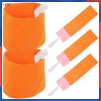ราคา ปลอกแขนกัปตัน 5 ชิ้นสําหรับเล่นกีฬาใช้สายไนลอนสีส้มปรับได้ taijin (29195587902)